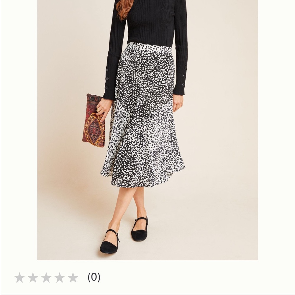Anthropologie - Zakee shariff silk leopard print skirt.